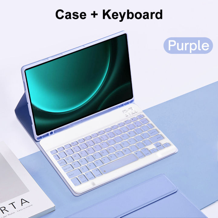 Case for Samsung Galaxy Tab S9 FE 10.9inch Detachable Bluetooth Keyboard Case For Samsung Tab S9 FE 10.9inch SM-X510/X516B