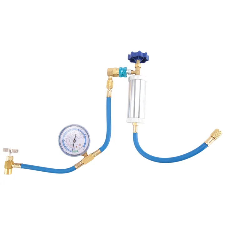 Air%20Conditioner%20A/C%20Oil%20Injector%20Tool%20R134A%20Low%20Side%20Quick%20with%20Gauge%20Refrigerant%20Inflation%20Hose%20R12%20R134A%20Adapter%20-%20Image%202