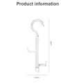 Storage Hook Multifunctional Hanger Hook Folding Anti-skid Rotate Hanger Anti-skid Multifunction Clothes Hanger Hook For kitchen Bedroom. 