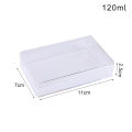 Mini Small Rectangular Box Transparent PS Plastic Specimen Candy Jewelry Manicure Crystal Mud Packaging Box Organizer With Cover. 
