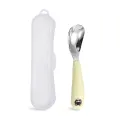 Spoon Kawaii Household Fall Prevention 304 Stainless Steel Baby Children Complementary Food Spoon Tableware Girl Dounp. 