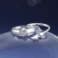Astronaut Planet Couple Rings for Men Women Romantic Adjustable Lover Valentine Day Gifts Fashion Finger Rings Jewelry. 