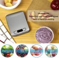 Digital Kitchen Scale 5kg/10kg Food Scale Stainless Steel Electronic Balance Measuring Grams Scales For Cooking Baking. 