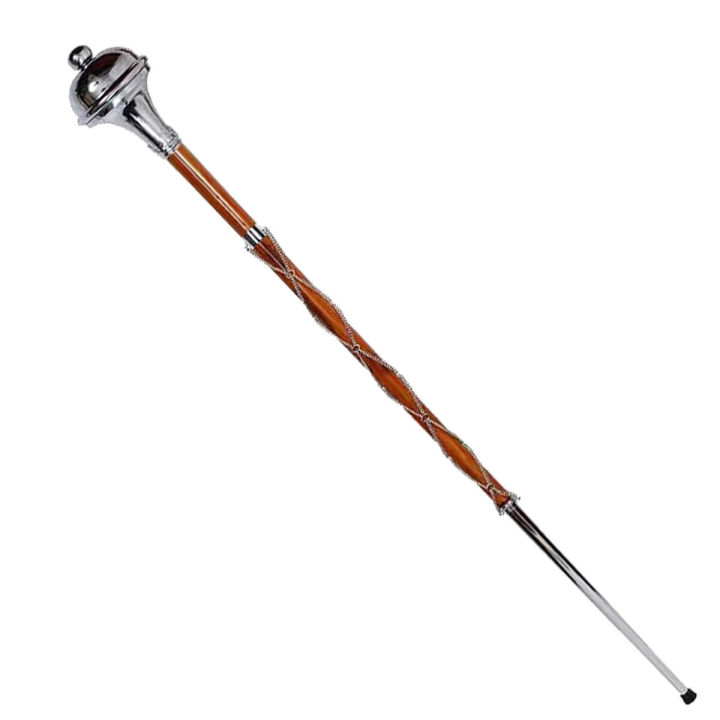 Drum%20Major%20Band%20Leader%20Mace(Stick)%20-%20Staves%20&%20Stick%20Plain%20Head%20Ball%20Top%20Chrome%20Drum%20Major%20Mace%20Gpc-1097%20-%20Image%202