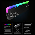 Rgb Ram Heatsink Ddr Ddr3 Ddr4 Memory Cooling Heat Spreader For Desk Computer. 
