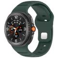 (New) xDfind Round Dots Silver Stud Buckle Silicone Watch Band For Samsung Galaxy Watch Ultra/Ultra 2025. 