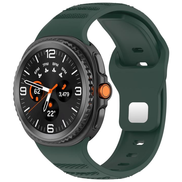 (New) xDfind Round Dots Silver Stud Buckle Silicone Watch Band For Samsung Galaxy Watch Ultra/Ultra 2025