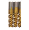 50X Set Titanium Coated High Speed Steel Twist Drill Bit Tool 1/1.5/2/2.5/3mm. 