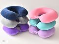 Memory Foam Neck Pillow U-Shape | Washable Travel Pillow for Airplane Car Office | Soft Nonwoven Cover | 5 Colors | 33x26x9.5cm. 