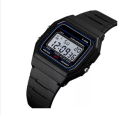 CASIO F-91W | BLACK RESIN  RUBBER STRAP WATCH FOR MENS. 