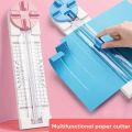 4 in 1 Paper Cutter 360-degree Rotary Hand-Cutting Paper Trimmer Multi-Functional Handheld Craft Paper Cutting Tool. 