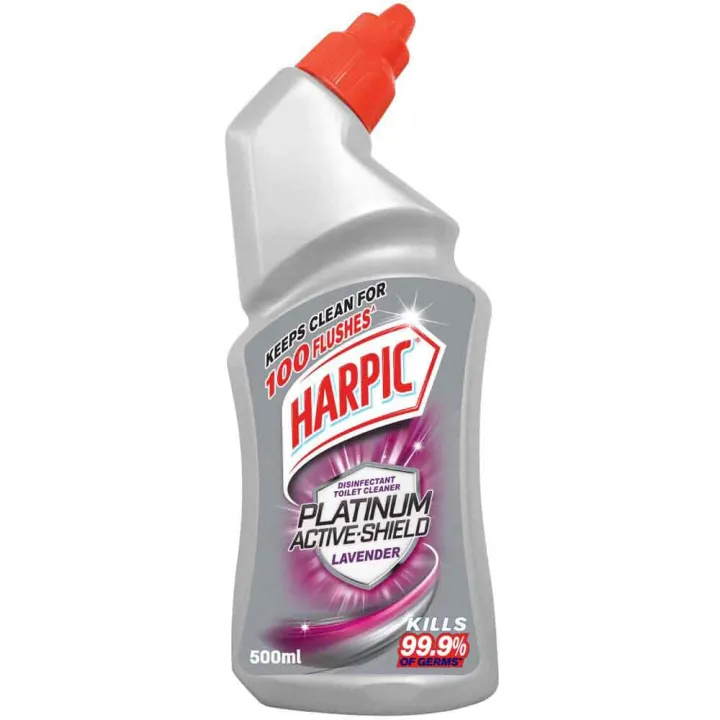 Harpic Platinum Toilet Cleaner Lavender Fragrance 500ml