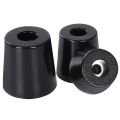 【Hot】 10Pcs Anti Slip Furniture Legs Feet Black Speaker Cabinet Bed Table Box Conical Rubber Shock Pad Floor Protector Furniture Parts. 