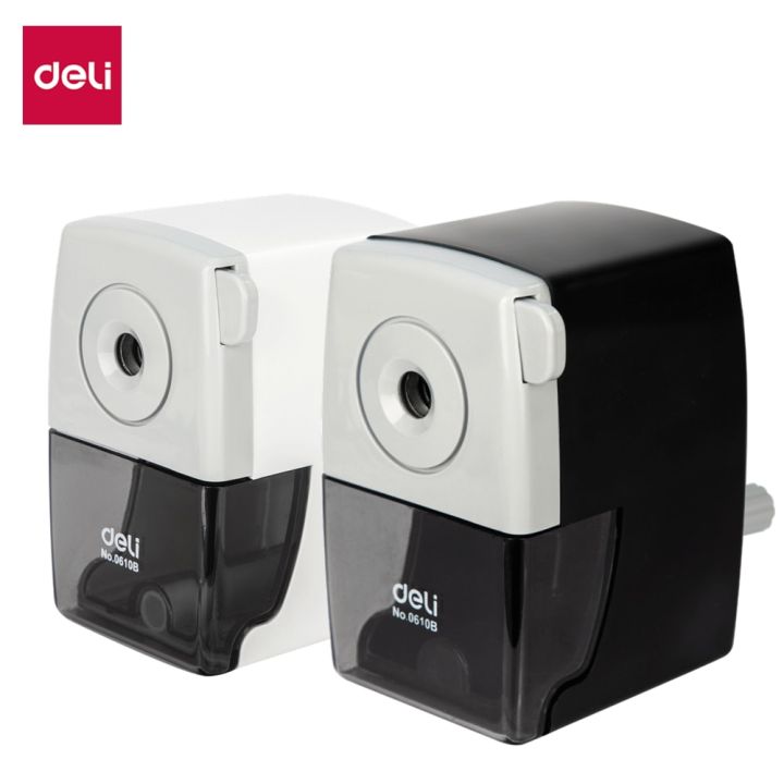 DELI Rotary Pencil Sharpener Pencil Cutter Office School Table Sharperners Stationery