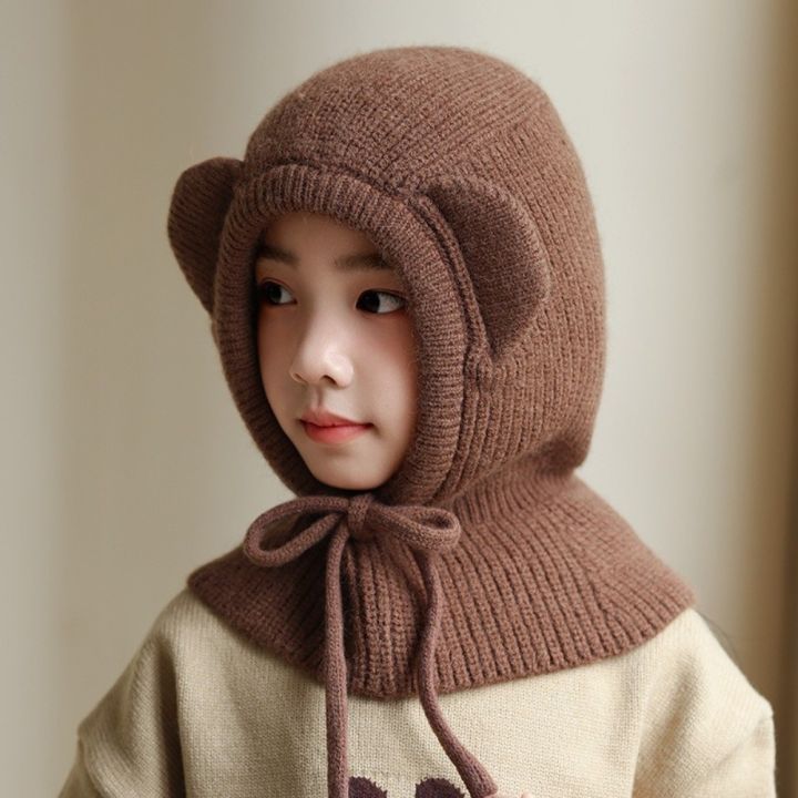New%20Cute%20Big%20Eyes%20Pullover%20Cap%20Warm%20Windproof%20Ear%20Protection%20Hat%20Coldproof%20Neck%20Warmer%20Autumn%20and%20Winter%20-%20Image%203