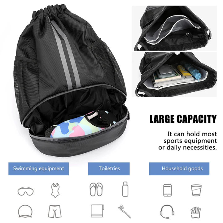 NEW%20Outdoor%20Men%20Sports%20Bags%20Large%20Football%20Basketball%20Bag%20Gym%20Swimming%20Drawstring%20Bag%20Women%20Camping%20Waterproof%20Shoes%20Oxford%20Backpack%20-%20Image%203