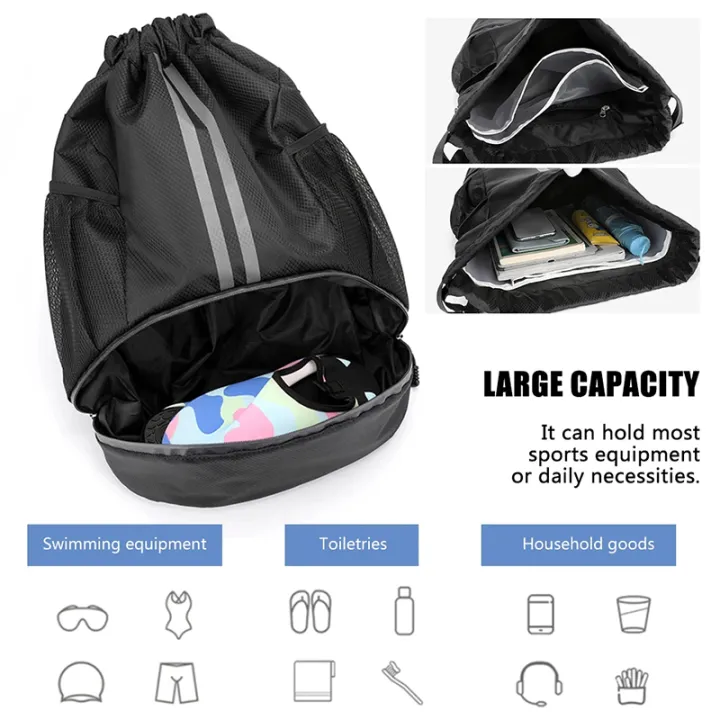 NEW%20Outdoor%20Men%20Sports%20Bags%20Large%20Football%20Basketball%20Bag%20Gym%20Swimming%20Drawstring%20Bag%20Women%20Camping%20Waterproof%20Shoes%20Oxford%20Backpack%20-%20Image%203