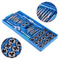 40 Pcs/set Hardened Metric Tap & Die Set Screw Thread Taper Hand tools. 