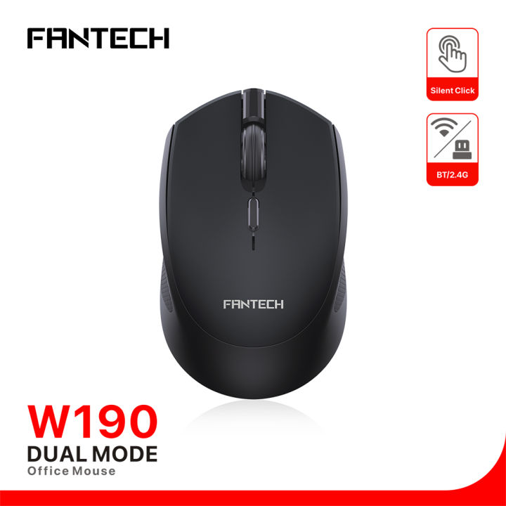 FANTECH%20W190%202.4Ghz%20USB%20+%20Bluetooth%20Dual%20Mode%20Wireless%20Mouse%20Mute%20Lightweight%20Ergonomic%20Mice%20For%20PC%20Laptop%20Office%20-%20Image%204