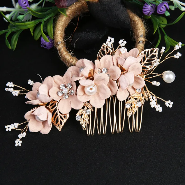 4pcs/Set%20Pearl%20Flower%20Hairpin%20Side%20Comb%20Golden%20Leaf%20Shaped%20Alloy%20Tiaras%20Wedding%20Bride%20Insert%20Hair%20Clips%20Hair%20Jewelry%20Bride%20Headwear%20-%20Image%204