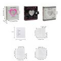 Photo Organizer Stationery Love Heart Photo Album Shell Cover & Inner Pages Binder Photocards Holder Large Capacity Simple Picture Albums Collection Kpop Card. 