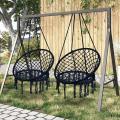 Macrame Swing Chair, Ideal For Indoors Out Outdoors. 