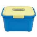 Plastic Storage Box Home Organizer With Lockable Lid Outdoor For Cloths Food Makeup Medicine Etc.. 