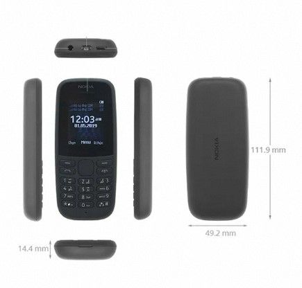 Nokia%20105%20Dual%20Sim%204th%20Edition%20With%20Warranty%20Feature%20Push%20button%20Phone%201.77"%20Display%20Battery%20Long%20Standby%20Flashlight%20Radio%20-%20Image%204