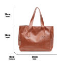 【Fast Delivery 1-4 day】Spacious Tote Bag for Women - Versatile Commuter Handbag with Shoulder Strap big capacity One Shoulder Handbag Soft Leather. 