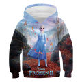 Frozen Hoodies Boys Kids Girls Sweaters Cartoon 3D Print Elsa Anna Hoodie Cool Baby Costume Long Sleeve Sweatshirt. 
