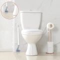 Golf Toilet Brush, Long-Handled Toilet Brush, New Type of Brush Head, Golf Brush Head Toilet Brush No Dead Corners Household Brush Wall-Mounted Light Luxury Silicone Toilet Brush. 