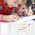 Kids Magic Writing Book Set - 4 Pack Magical Copybooks with Three-Dimensional Groove Design,Reusable Handwriting Practice Copybook，Cursive writing workbook for age 3-8. 