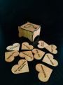 Wooden Gift Box With 10 Reason For Love 1/4 Inches Engraved Customized Personalized Thick Wood. 