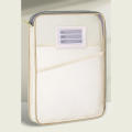Nylon Mesh Student Tote Bag A4 Size L-Shaped File Pocket Portable Mesh Book Bag for Travel Documents Filing. 