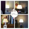 Auoyo Rechargeable LED Table Lamp   Bed Night Light with Clock 10 Level Brightness Desk Lamp for Reading Working Studying. 