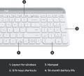 Logitech MK470 Slim Wireless Keyboard and Mouse Combo - Modern Compact Layout, Ultra Quiet, 2.4 GHz USB Receiver, Plug n' Play Connectivity, Compatible with Windows. 