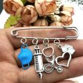 Fashion Dripping Brooch Doctor Medical Tool Stethoscope Syringe Face Mask Ambulance Heart Nurse Medical Gift Brooch Souvenir. 