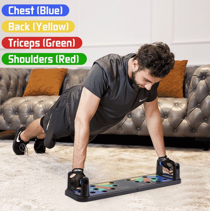 Foldable Push-Up Board - Convenient Home Gym Equipment for Strength ...
