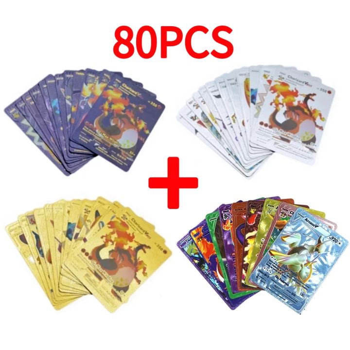 pokemon cards golden 27-80 s Pokemon Gold Card Pack Black Vstar GX Sliver  Charizard Letter German French Spanish Pikachu Collection Color Carta  GiftParty Games Crafts | Daraz.lk