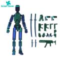 Build-your-own Action Figure Set Colorful Diy 3d Printed Multi-jointed Robot Toy for Kids Creative Action Figure Model Movable Joints Favorite 3d Printed Jointed Doll. 