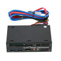 Multi-Function USB 3.0 Hub eSATA Port Internal Card Reader PC Dashboard Media Front Panel Audio for D MS CF TF M2 MMC Memory Cards Fits 5.25" Bay. 