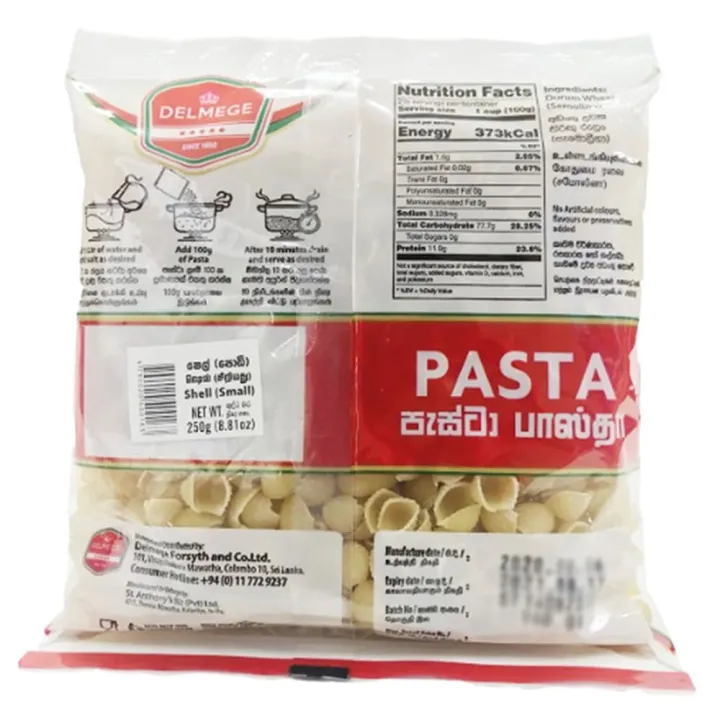 Delmege Pasta - Shell Small 250G