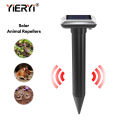YIERYI Mole Repellent Device Solar Powered Ultrasonic Rat Mouse Mole Snake Buzz Repeller Waterproof Animal Repellers for Garden Tools, Yards. 