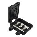 1Pcs New 50W-120W 6A Solar Junction Box Black IP65 Waterproof PV Module Box Electrical Testing Tool for 6.5A Solar Panel Cable Connector Kit. 