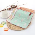 6 Layer 25x25cm Baby Towel Bath Towels Face Washcloth Muslin squares Cotton Hand Wipe Gauze for new born Bathing Feeding Kids Handkerchief. 