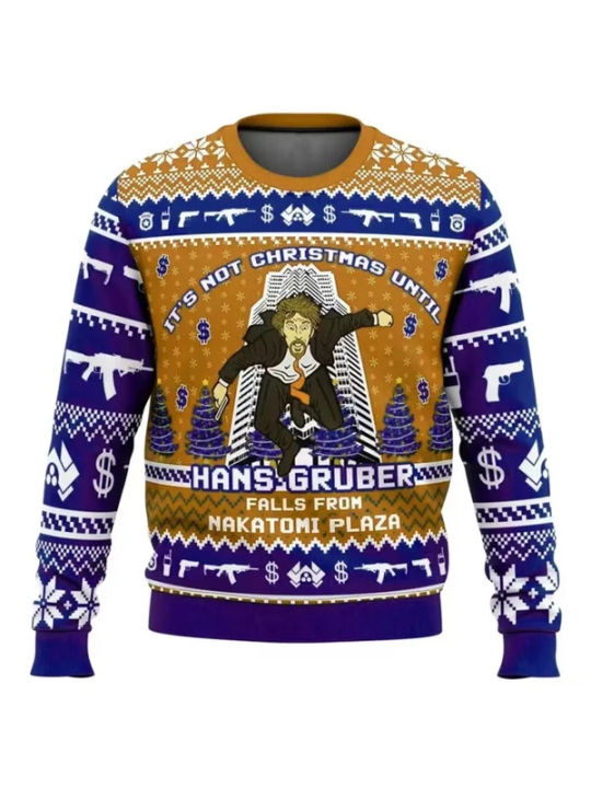 Hans%20Gruber%20Fall%20Nakatomi%20Plaza%20The%20Hard%20Ugly%20Christmas%20Sweater%20Women%20Men%20Sweater%20Tops%20Cartoon%20Anime%20Couple%20Hoodie%20Sweatshirt%20-%20Image%204