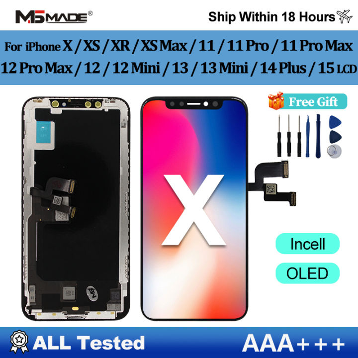 OLED X LCD For iPhone XR XS MAX 11 Display 3D Touch Screen Replace For ...