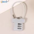 1PCS 3 Digit Aluminum Alloy Password Lock Steel Wire Security Lock Suitcase Luggage Coded Lock Cupboard Cabinet Locker Padlock. 