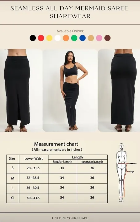 High%20Compression%20Mermaid%20Saree%20Shapewear%20Black%20-%20Image%203
