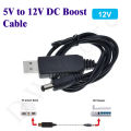 Usb Power Boost Line Dc 5v To 12v Step Up Module Usb Converter Adapter Cable 2.1x5.5mm Plug for arduino WIFI Routers. 